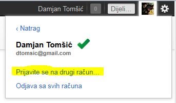 Google Računi Prijava Druga