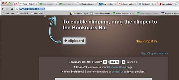 Clipboard Bookmarklet