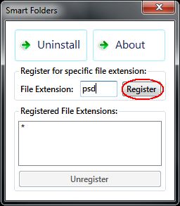 Smart folders register