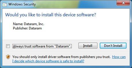 Ramdisk install