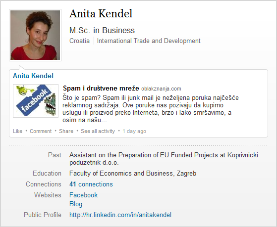 LinkedIn profil