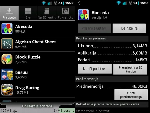 3. Android aplikacije deinstalacija
