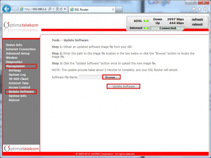WiFi usmjernik firmware