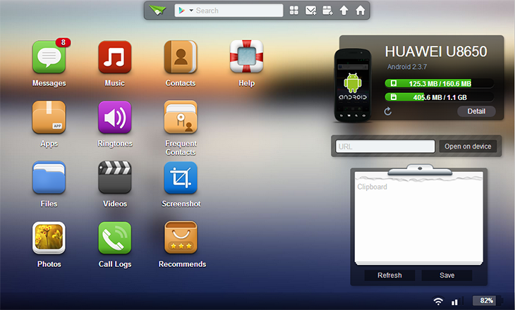 AirDroid web