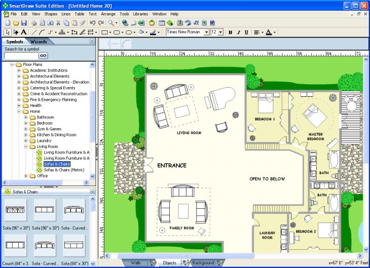 Smart Draw - Tlocrti