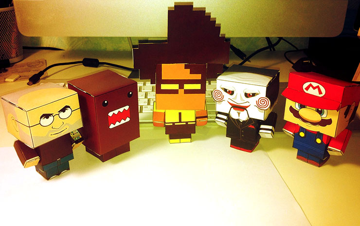 Cubecraft papirnati modeli