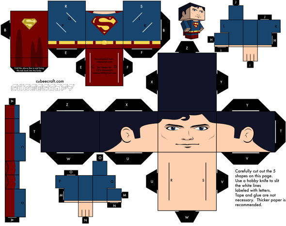 super-man-cubecraft-diy-4