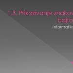 1.4. Prikazivanje znakova bajtom