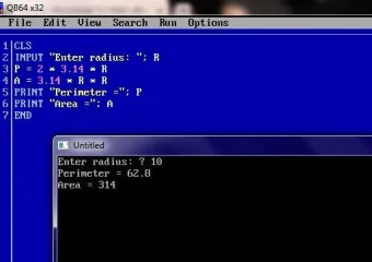 1.3 Crtanje kružnice u Qbasicu
