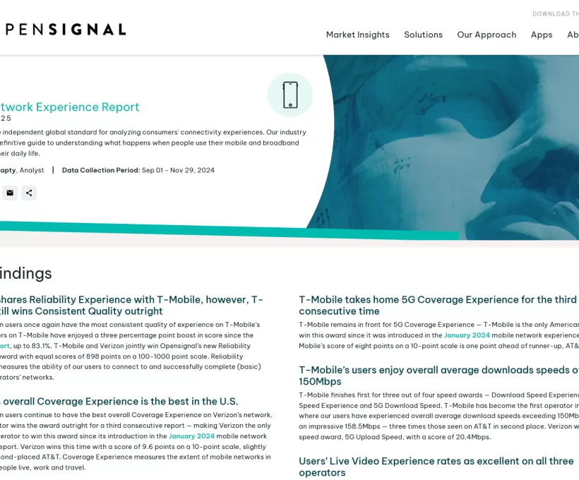 Izvješće bežičnih operatera u SAD-u pokazuje da jedan operater apsolutno dominira