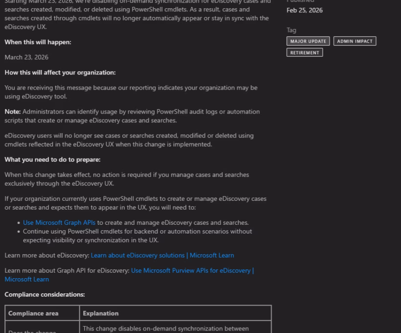 PSA: Microsoft produbljuje nepovezanost između PowerShell i Purview UI